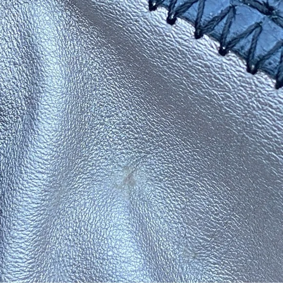 The Sak Metallic Silver and Black Crossbody Bag - Picture 8 of 12